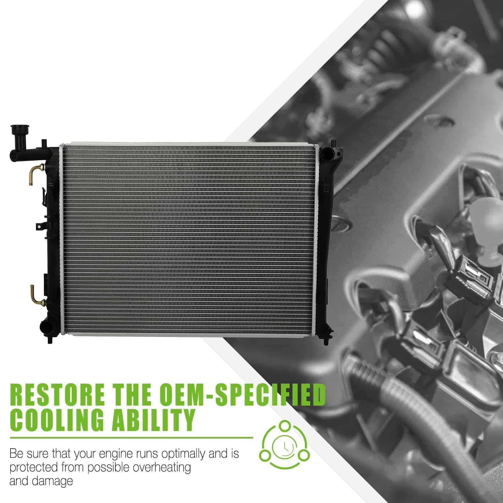 Radiador SCITOO 2928 para Hyundai Elantra 2007-2012 - Imagen 6