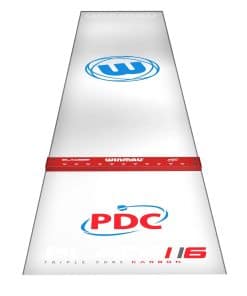 WINMAU Tapete de Dardos Clearzone PVC con Línea de