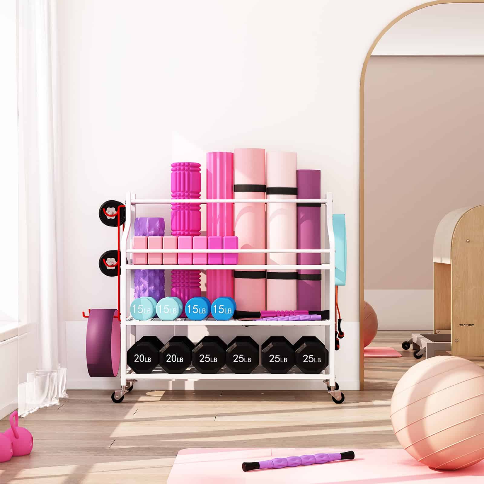 Rack de Almacenamiento para Gimnasio en Casa VILAWLENCE - Imagen 4