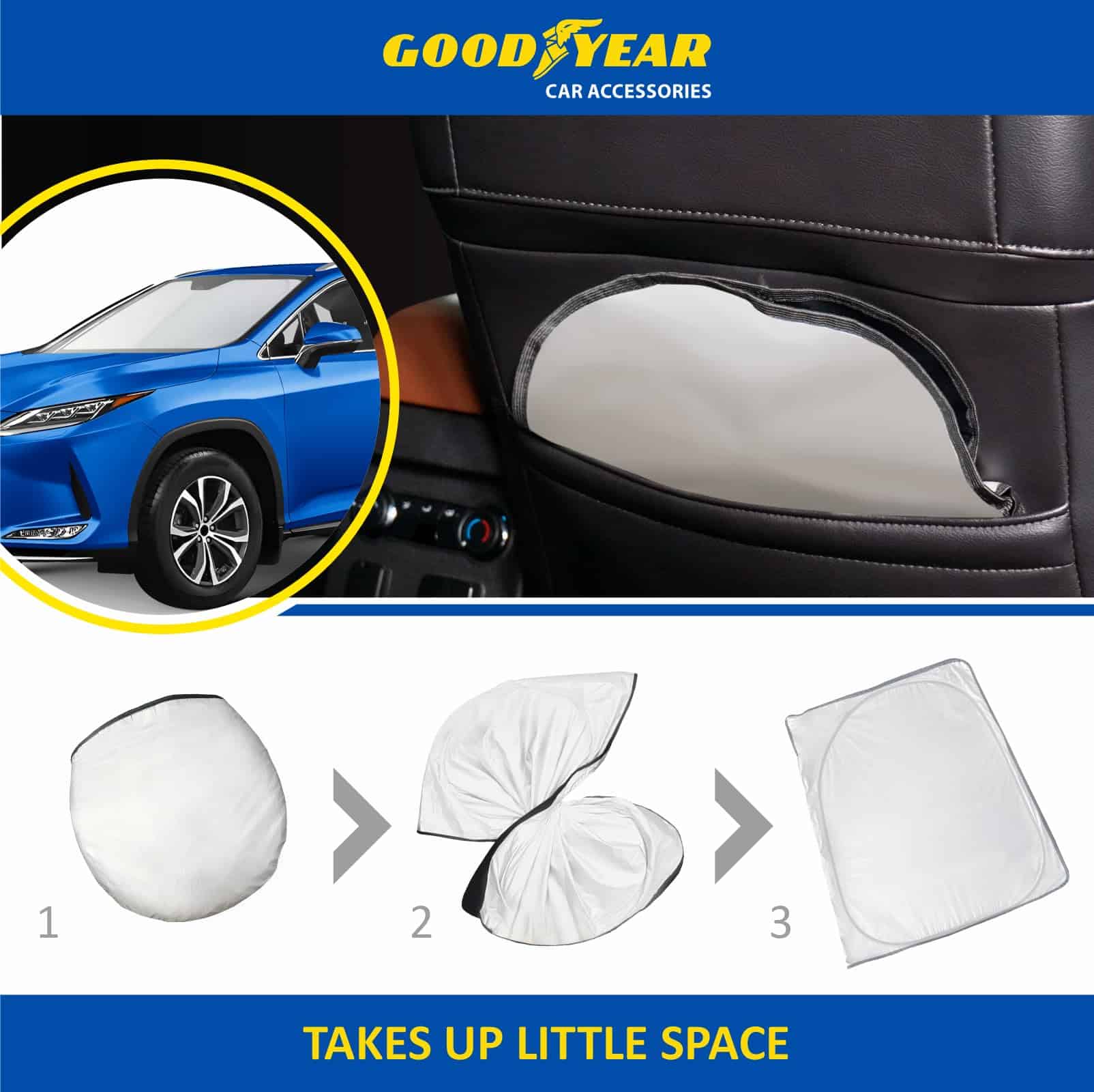 Cobertura para parabrisas plegable Goodyear para Lexus RX - Imagen 5