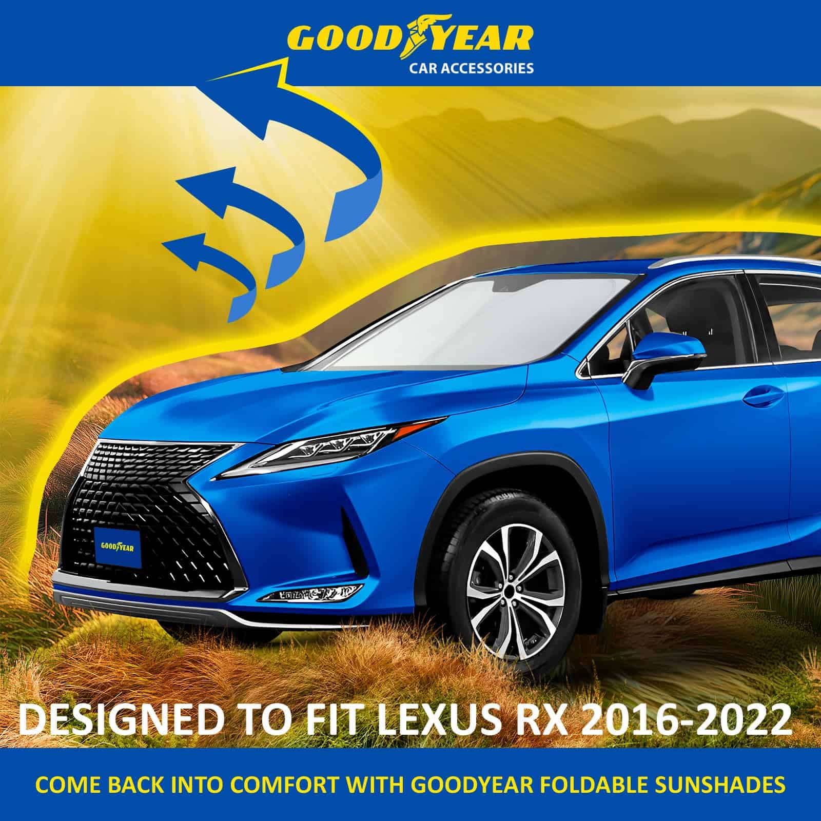 Cobertura para parabrisas plegable Goodyear para Lexus RX - Imagen 6