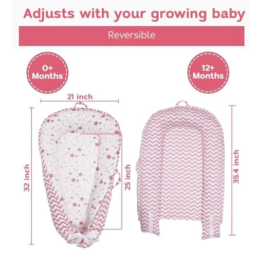 Nido de bebé Aila+Aiden, Lounger para bebé, Lounger de - Imagen 4