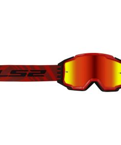 Goggle LS2 Helmets Charger Pro para motocicleta (Rojo con