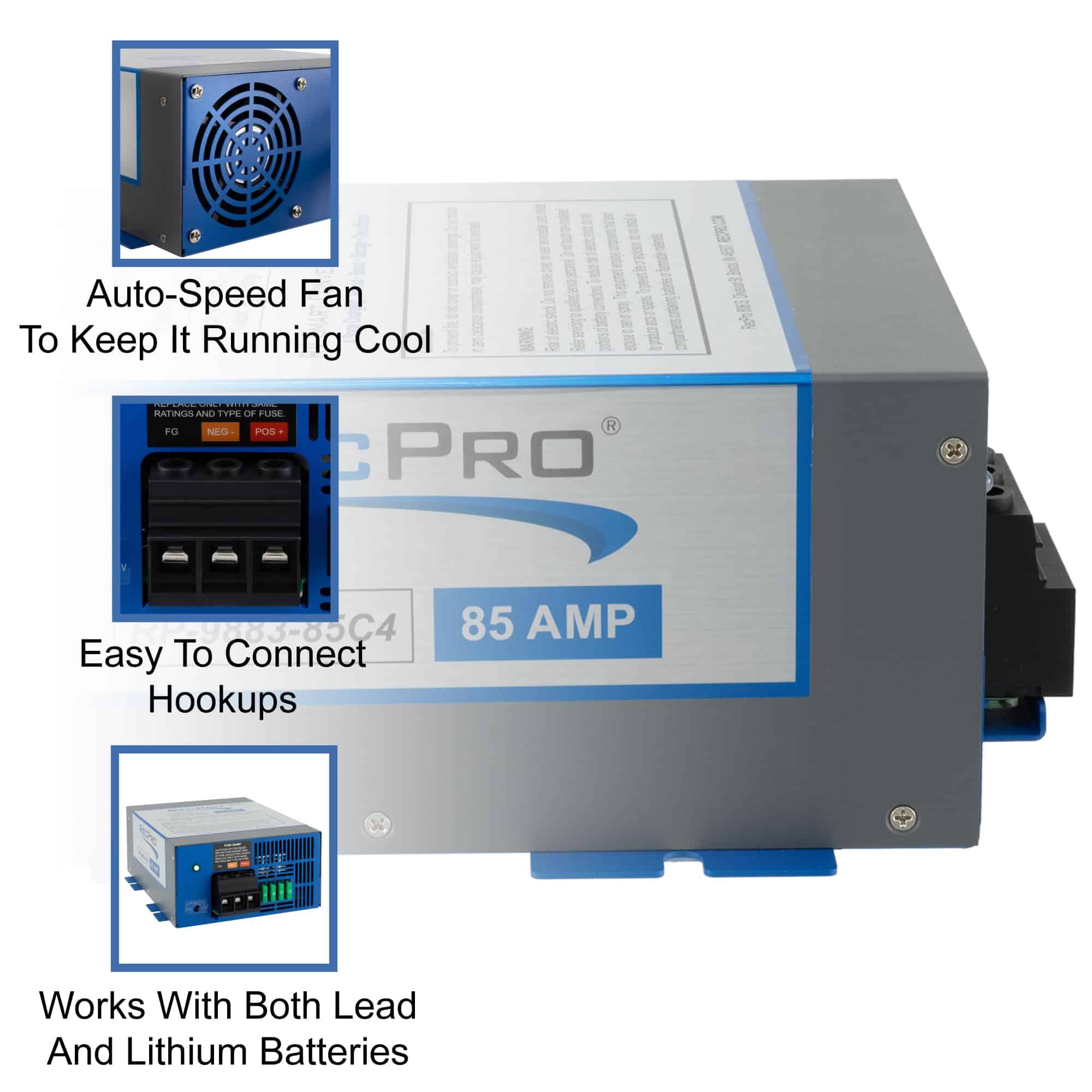 Convertidor de Corriente para RV RecPro 85 Amperios | - Imagen 4