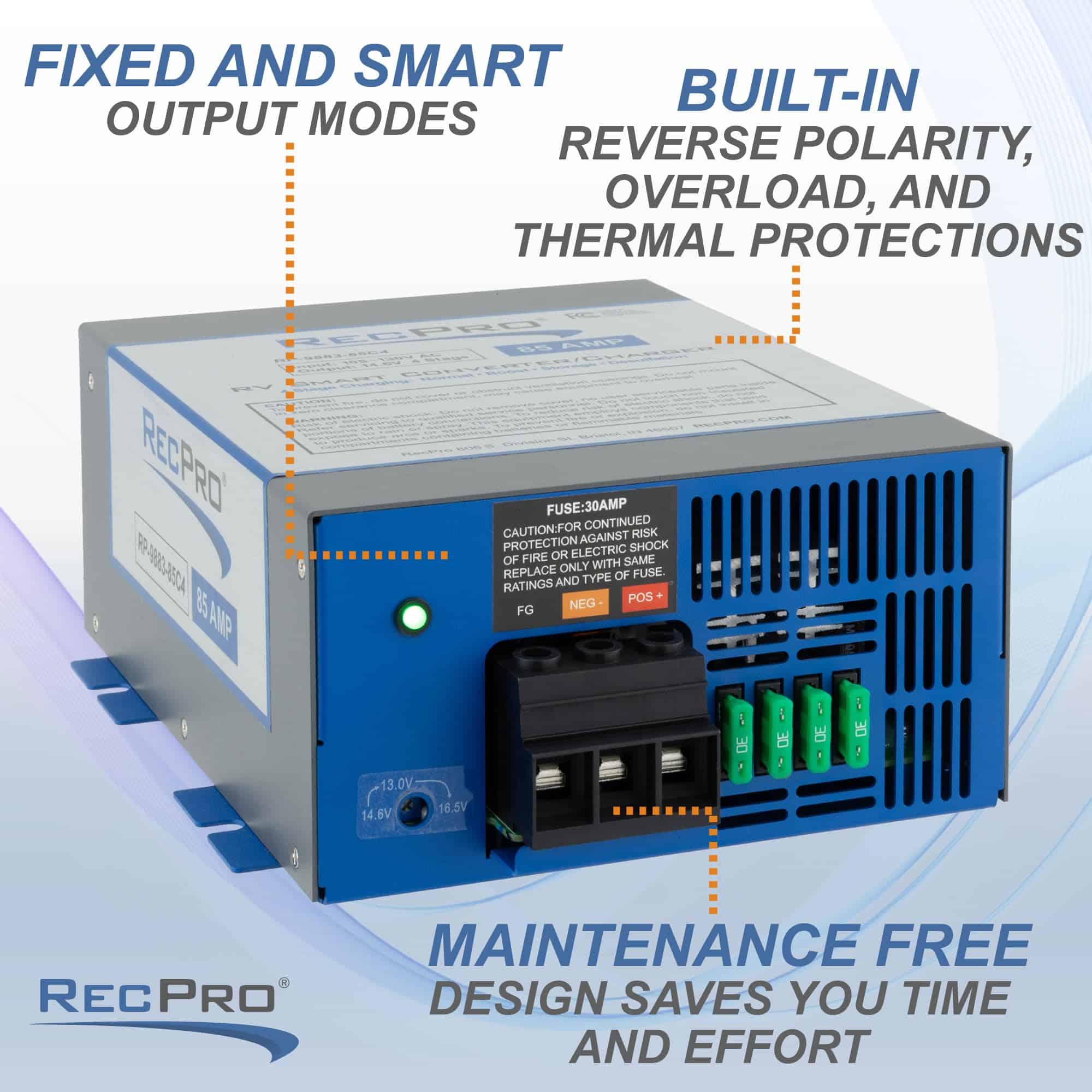 Convertidor de Corriente para RV RecPro 85 Amperios | - Imagen 7