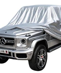 Cubierta de coche impermeable plateada para Mercedes W463
