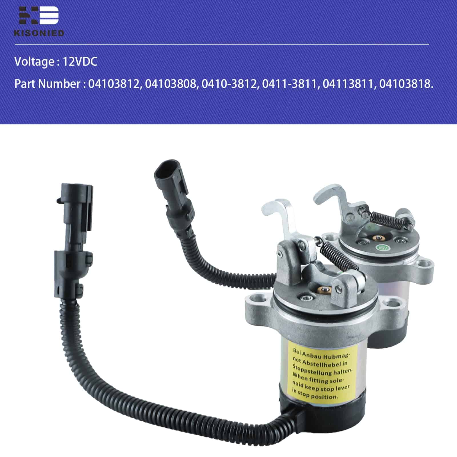 Válvula solenoide de apagado de combustible 04103808 - Imagen 3