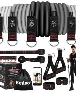 Set de Bandas de Resistencia Besloor. Bandas -Negro