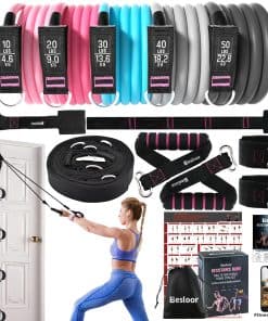 Set de Bandas de Resistencia Besloor con -Rosado