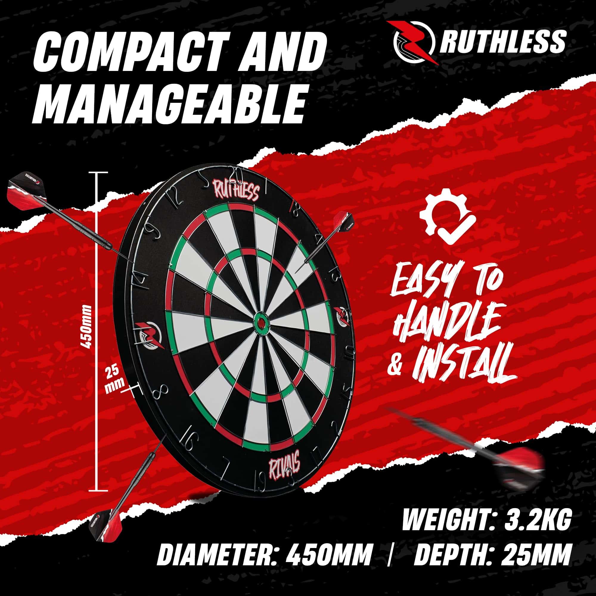 Juego de Tablero de Dardos Familiar Ruthless Rivals | Set - Imagen 8