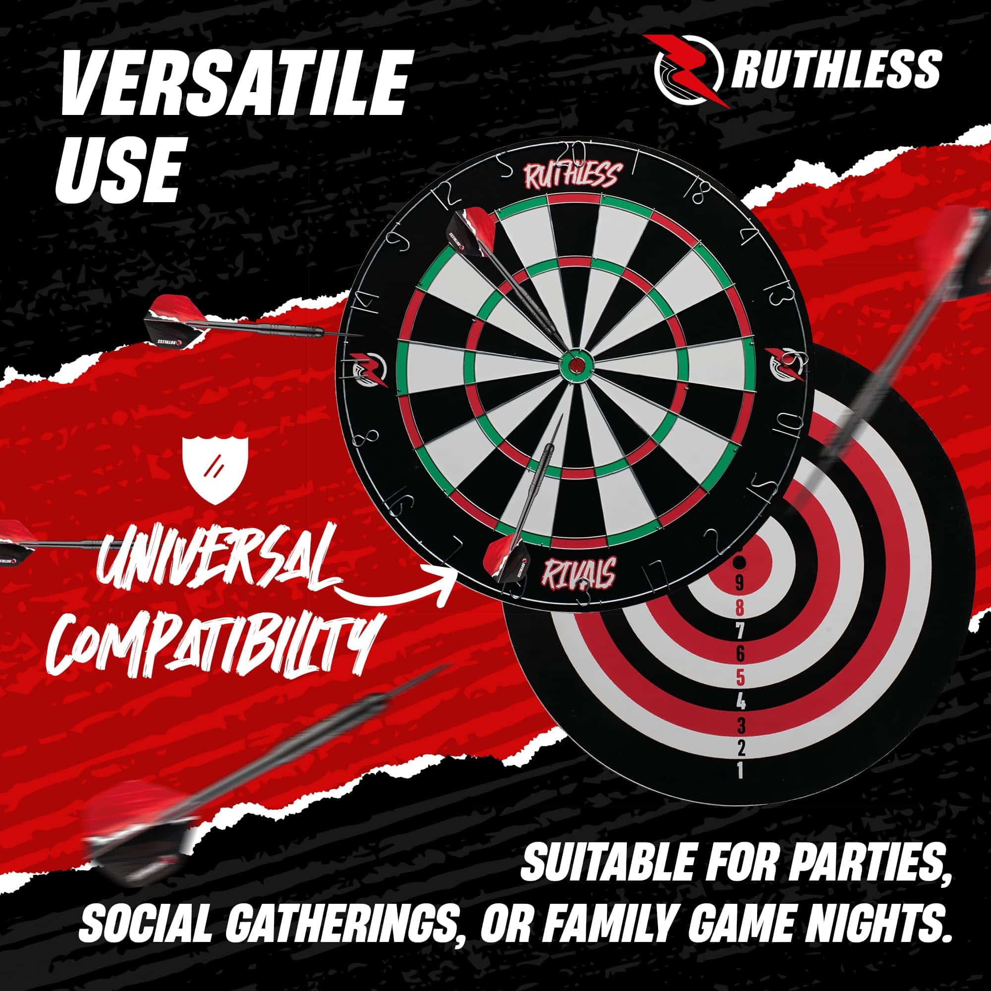 Juego de Tablero de Dardos Familiar Ruthless Rivals | Set - Imagen 6