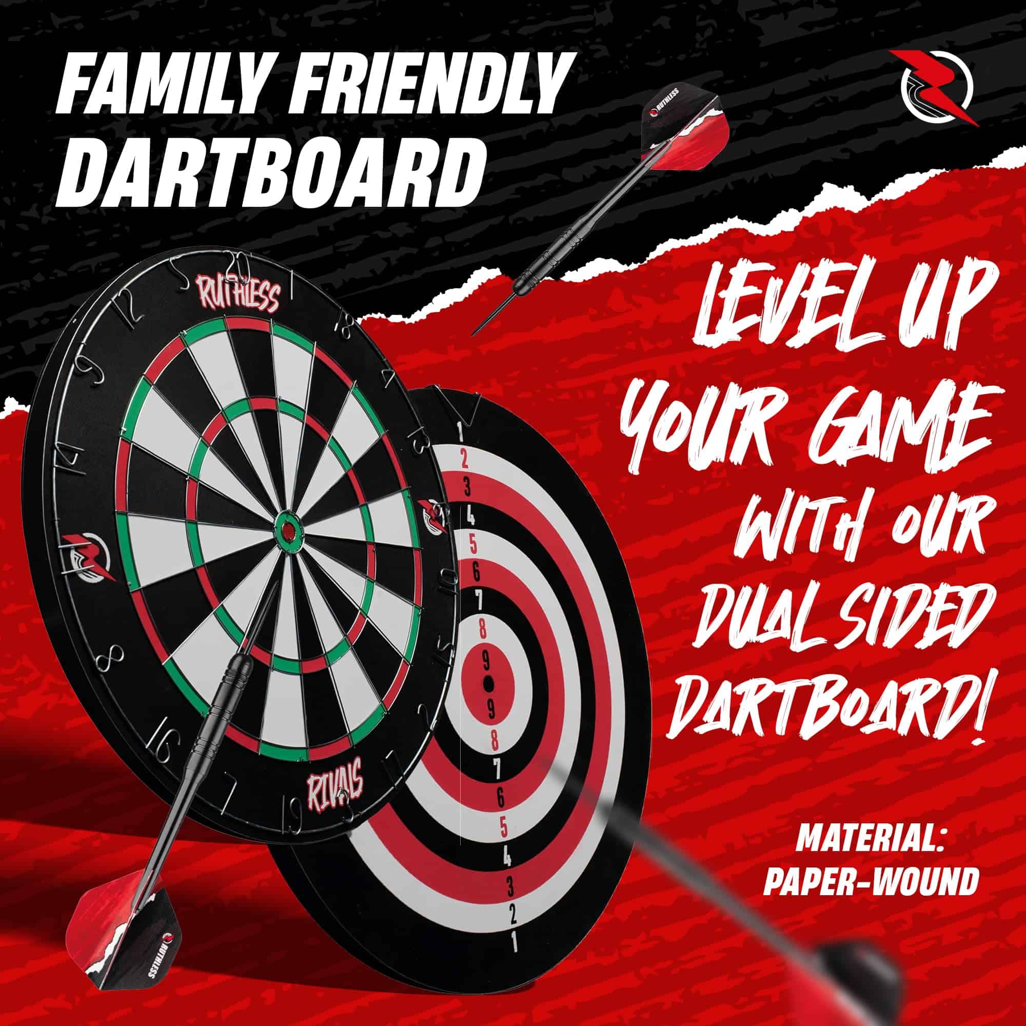 Juego de Tablero de Dardos Familiar Ruthless Rivals | Set - Imagen 3