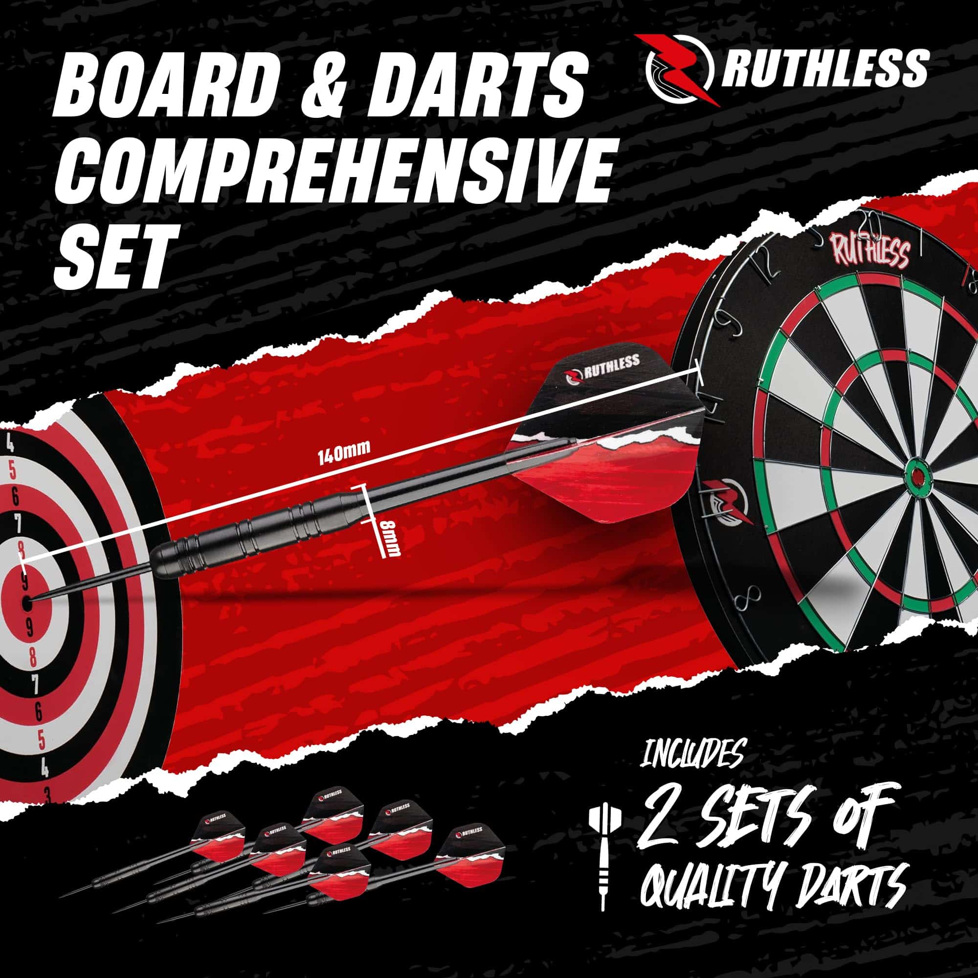 Juego de Tablero de Dardos Familiar Ruthless Rivals | Set - Imagen 7