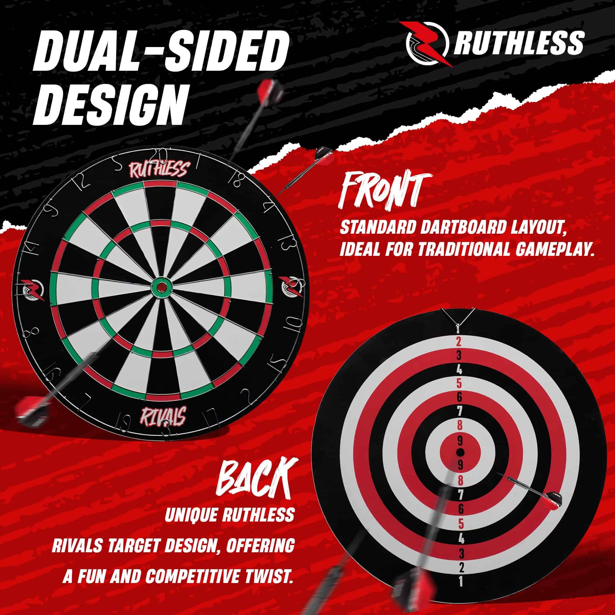 Juego de Tablero de Dardos Familiar Ruthless Rivals | Set - Imagen 4