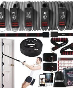 Set de Bandas de Resistencia Besloor con -Negro