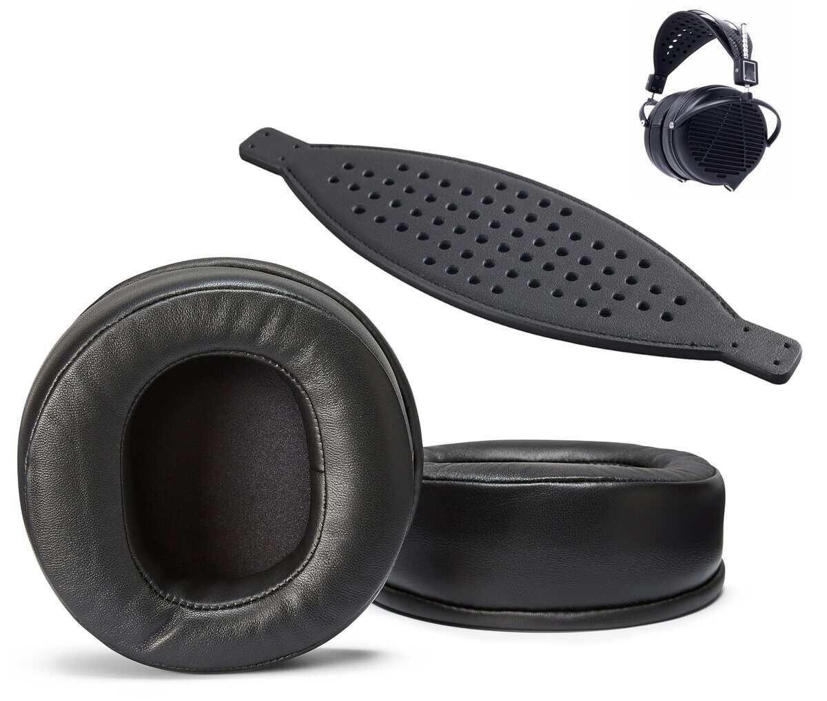 AHG Almohadillas de Orejas de Piel de Cordero Premium y