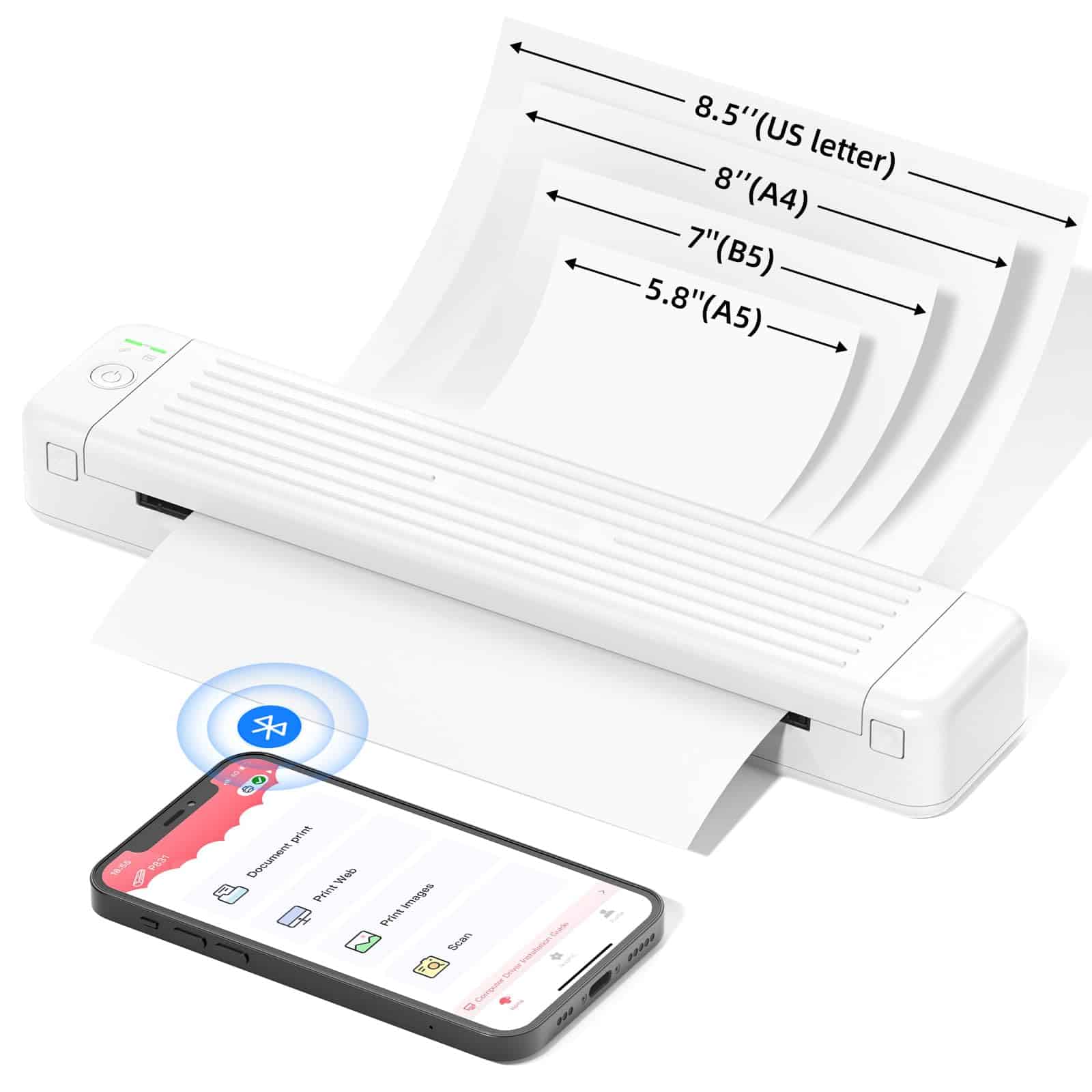 Impresora Portátil Inalámbrica Odaro - P831 Impresora