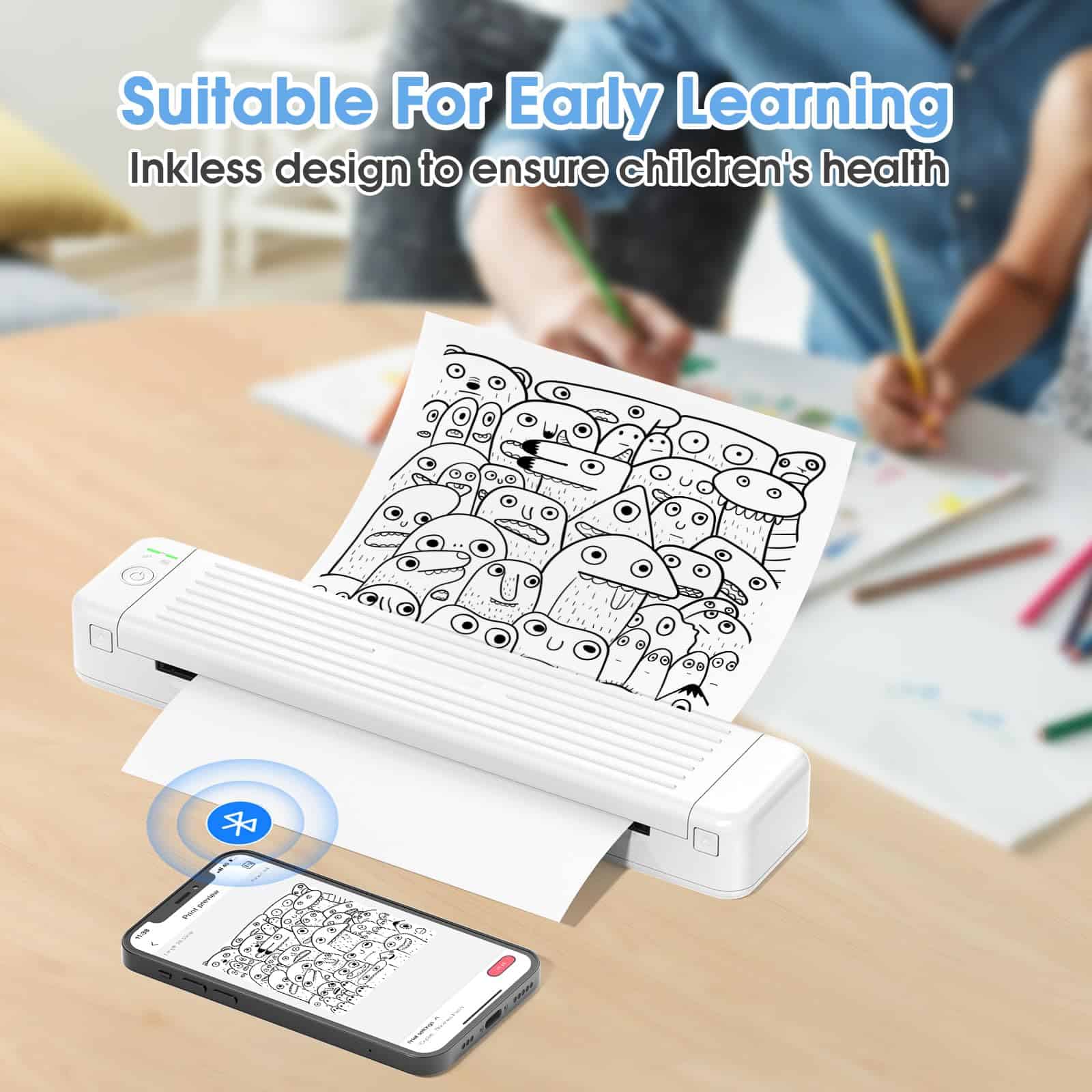 Impresora Portátil Inalámbrica Odaro - P831 Impresora - Imagen 10