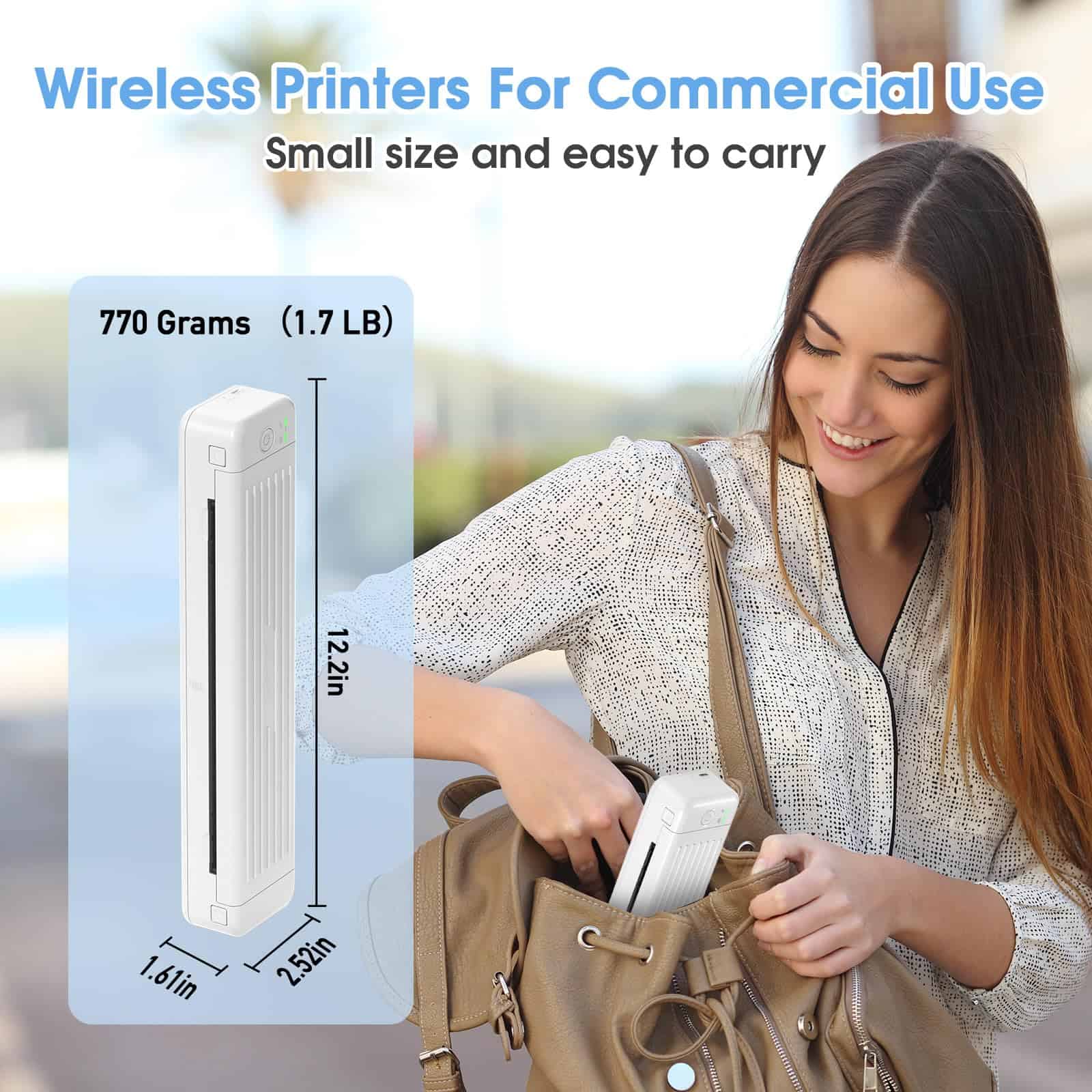 Impresora Portátil Inalámbrica Odaro - P831 Impresora - Imagen 9