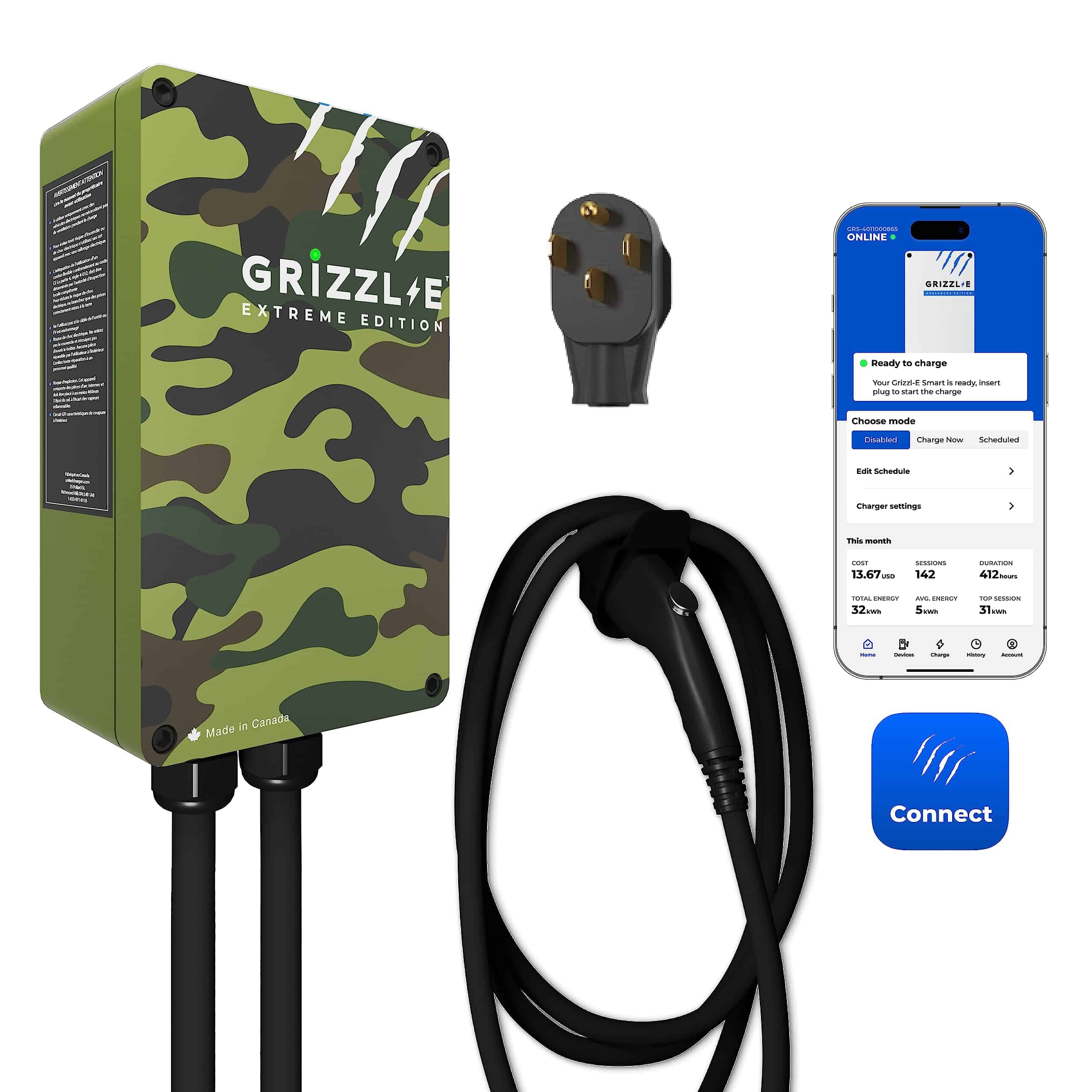 Cargador de Vehículo Eléctrico (EV) Grizzl-E -Extreme