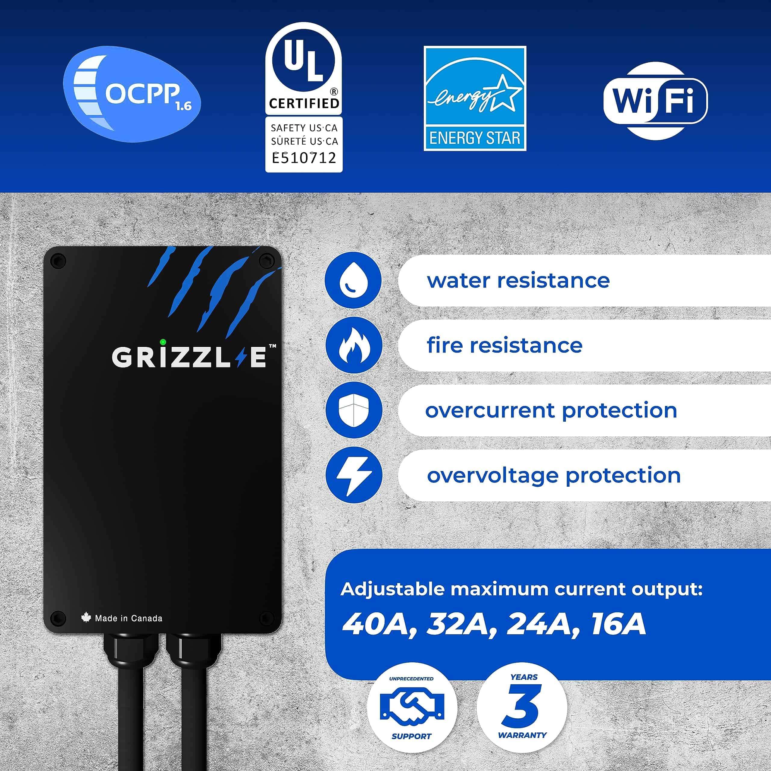 Cargador de Vehículo Eléctrico (EV) Grizzl-E -Negro - Imagen 4