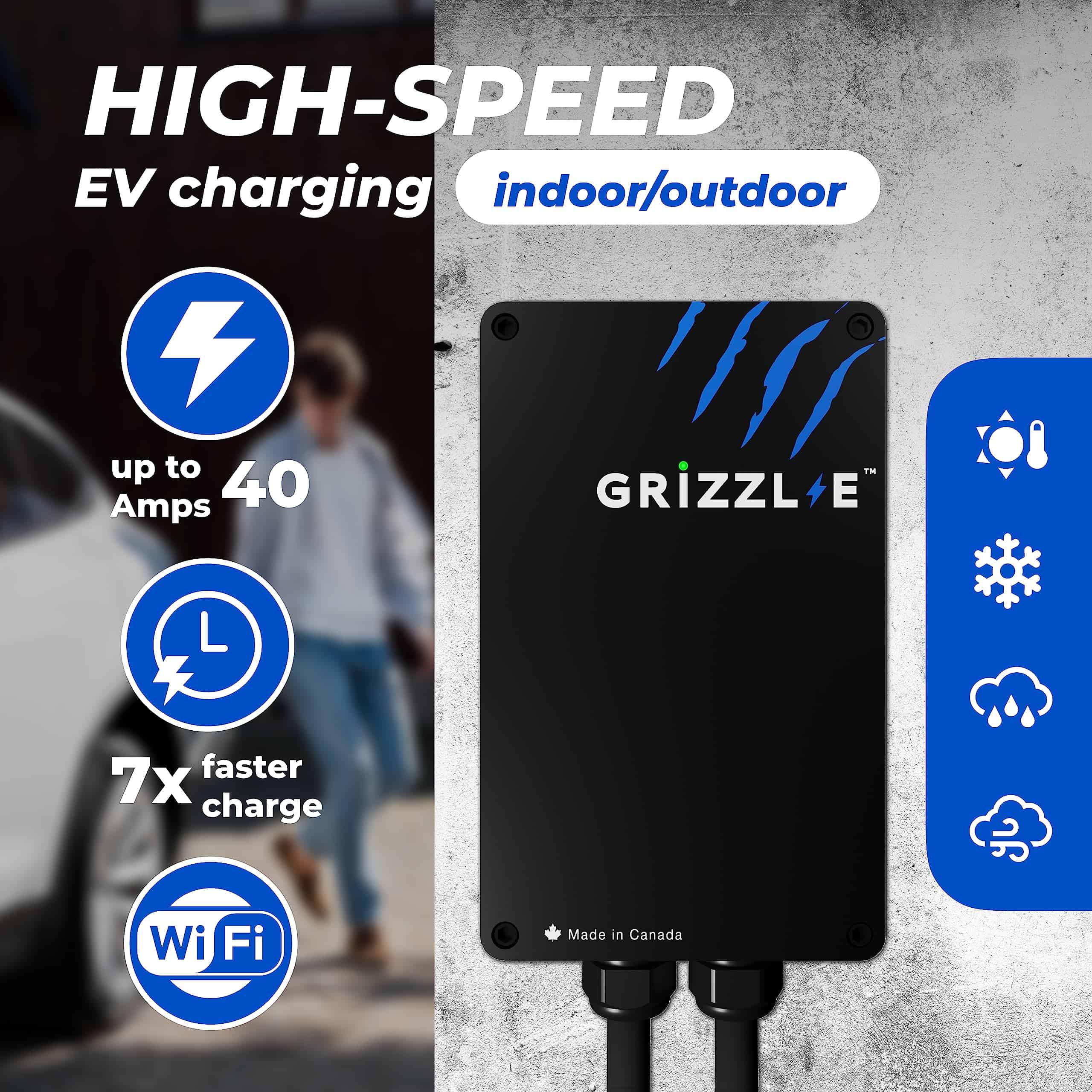 Cargador de Vehículo Eléctrico (EV) Grizzl-E -Negro - Imagen 3