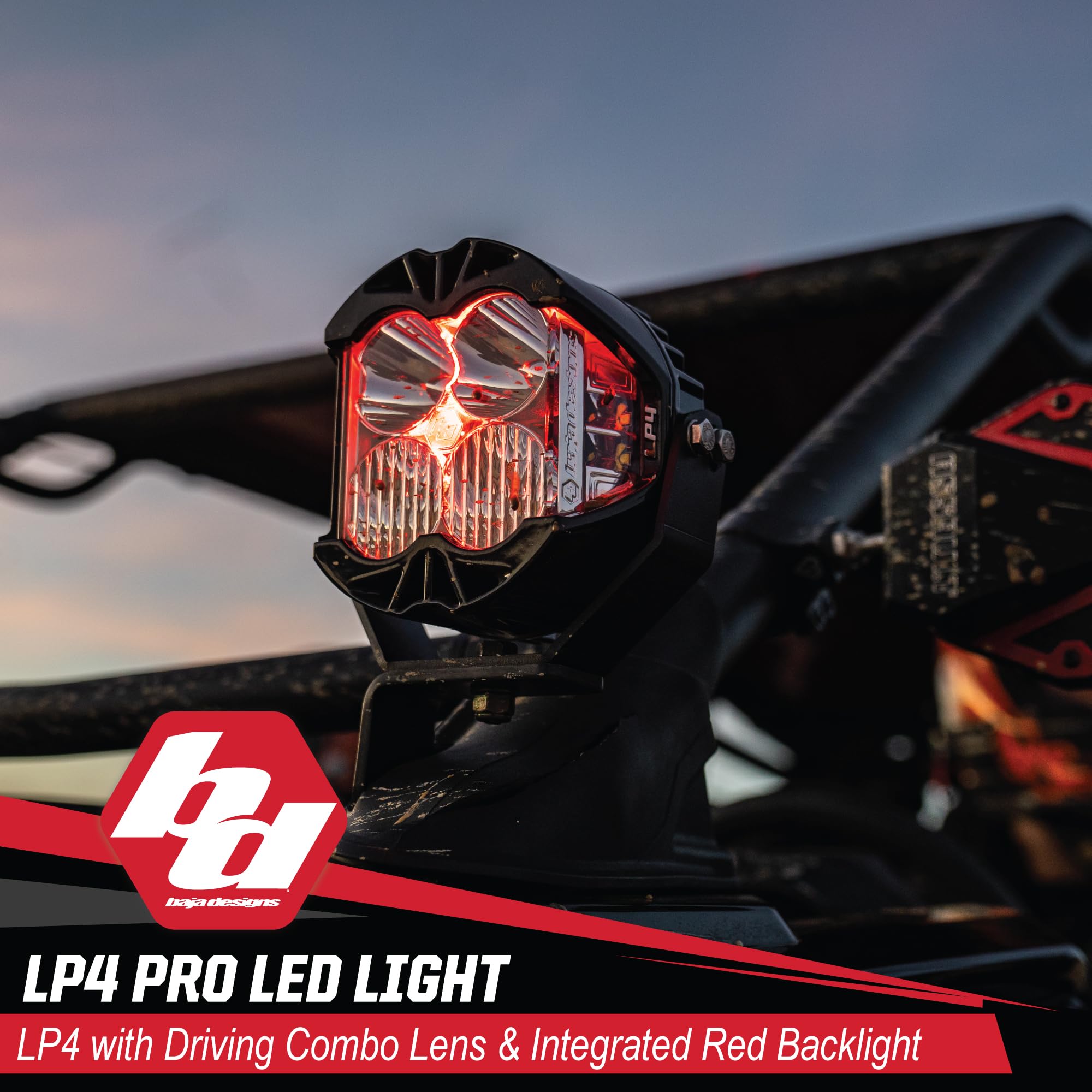 Baja Designs LP4 Pro LED Light Pod with Backlight - - Imagen 3