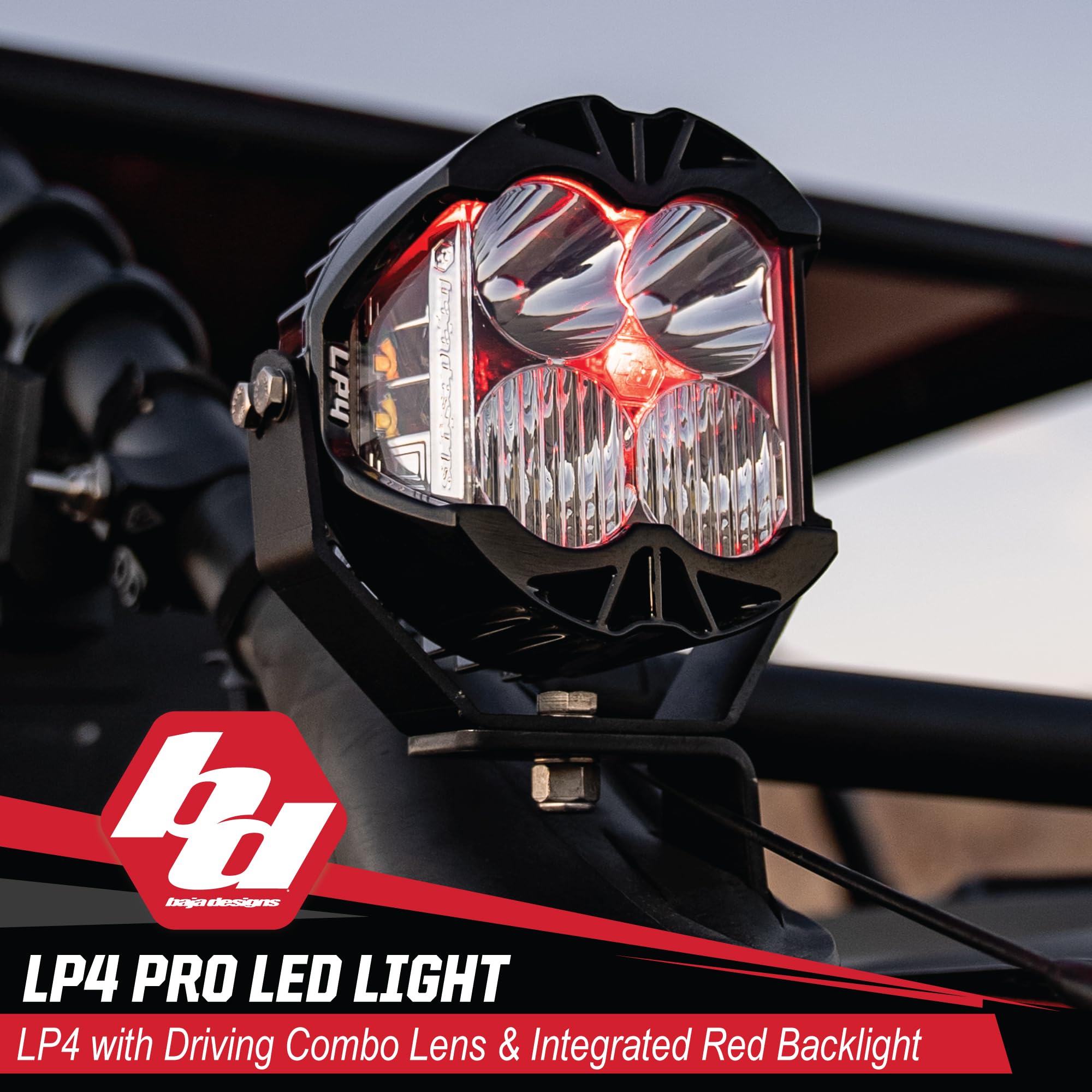 Baja Designs LP4 Pro LED Light Pod with Backlight - - Imagen 8
