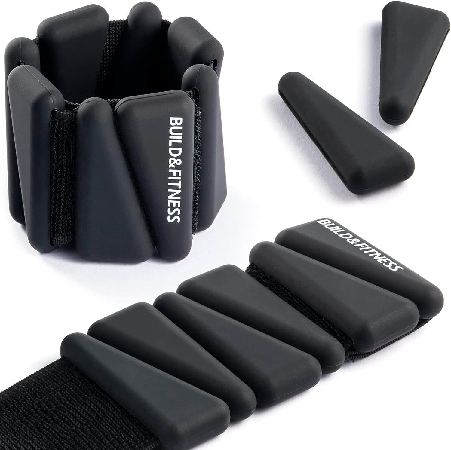 Pesas de Muñeca y Tobillo Ajustables -Negro