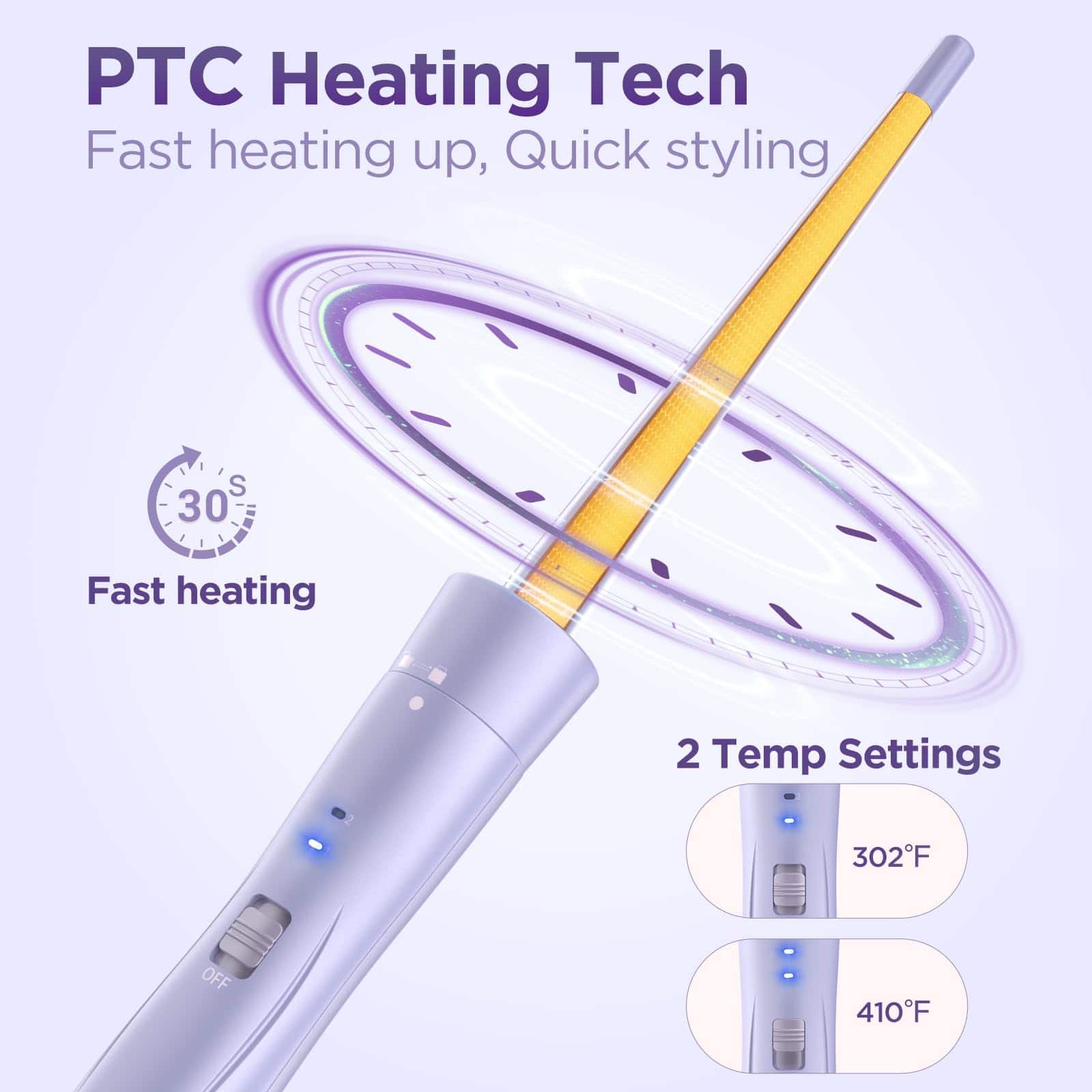 Plancha Rizadora 5 en 1 - Set de Rizador de Pelo con - Imagen 7