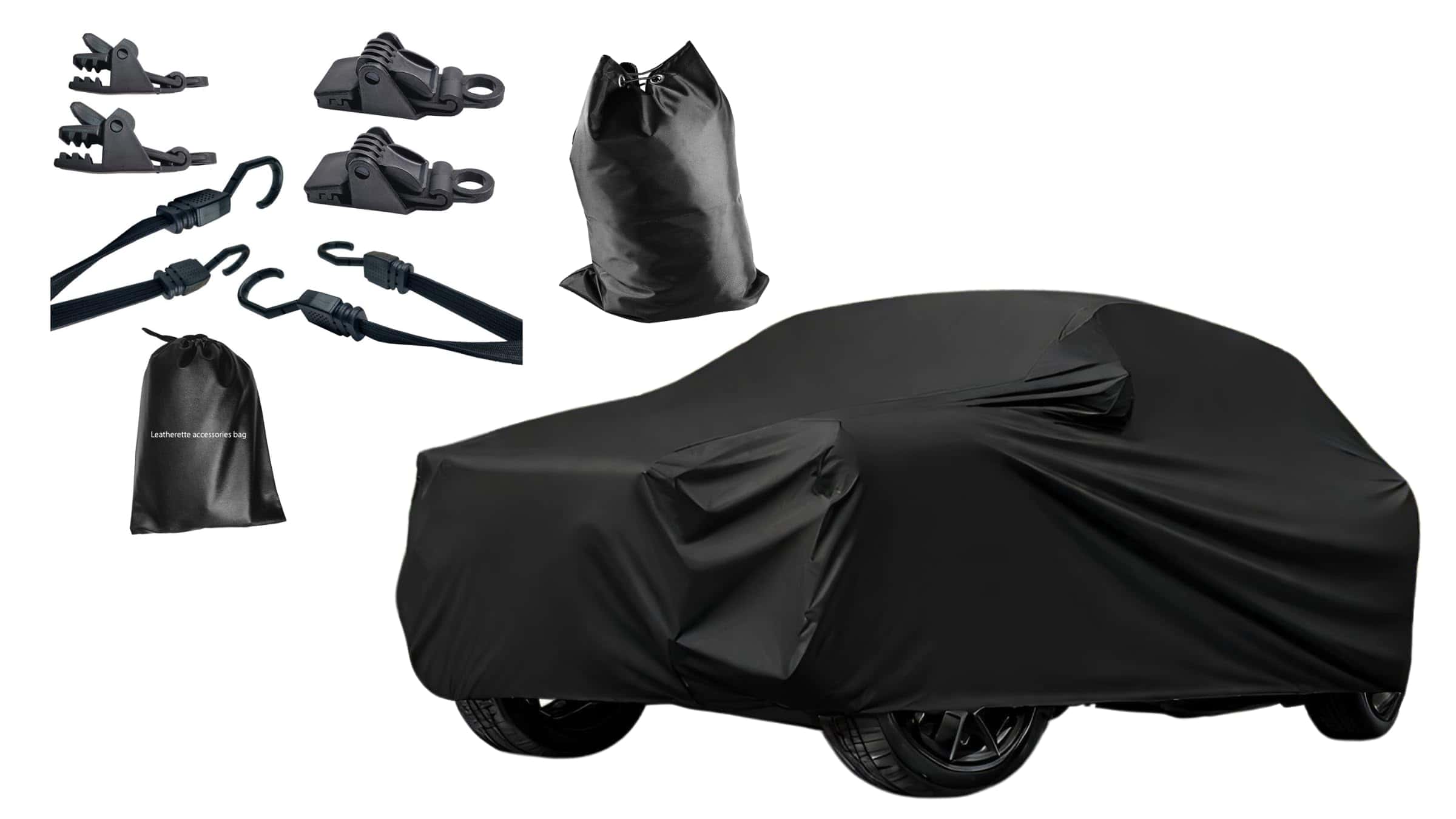 Funda para coche semicubierta impermeable para Mercedes - Imagen 9