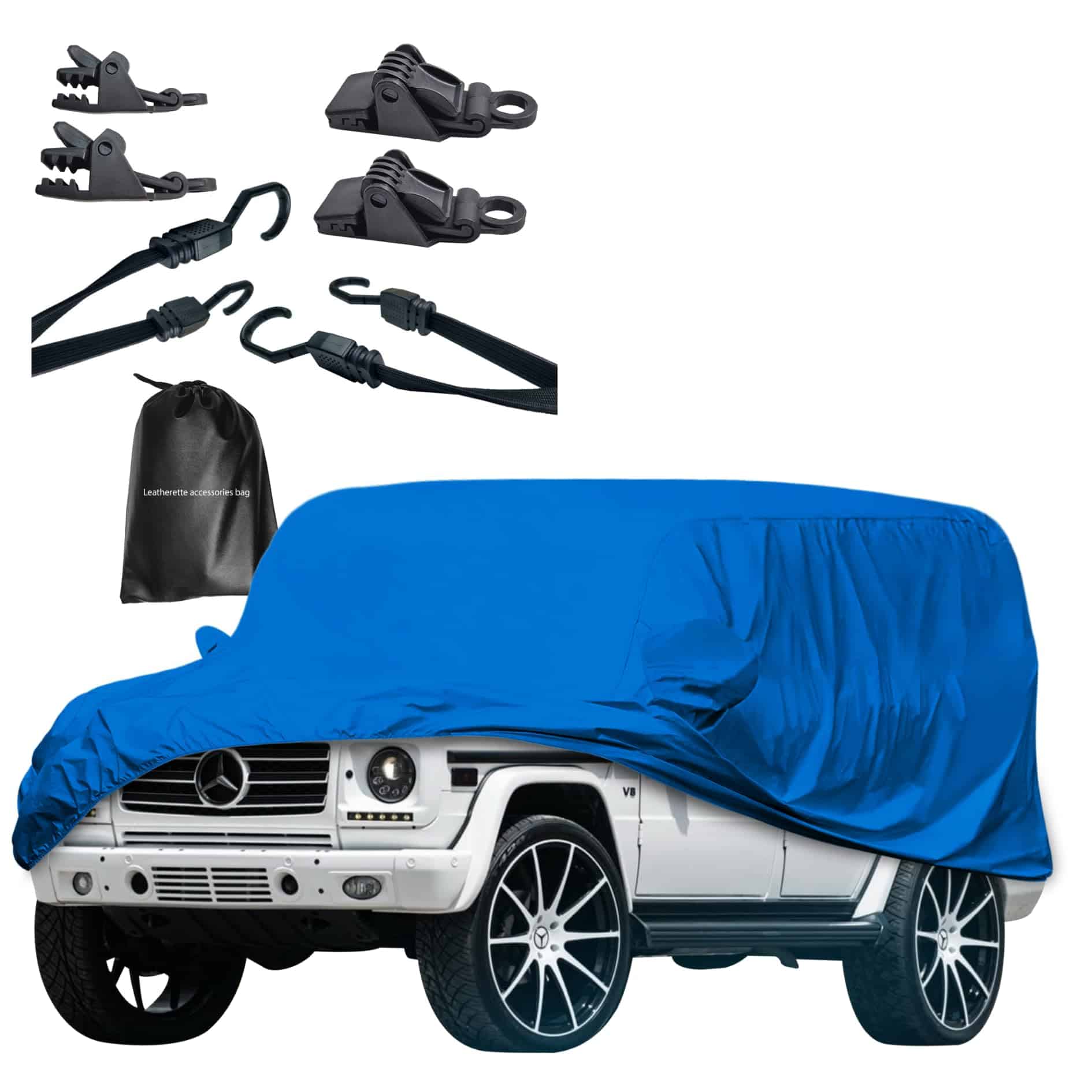 Funda para coche semicubierta impermeable para Mercedes