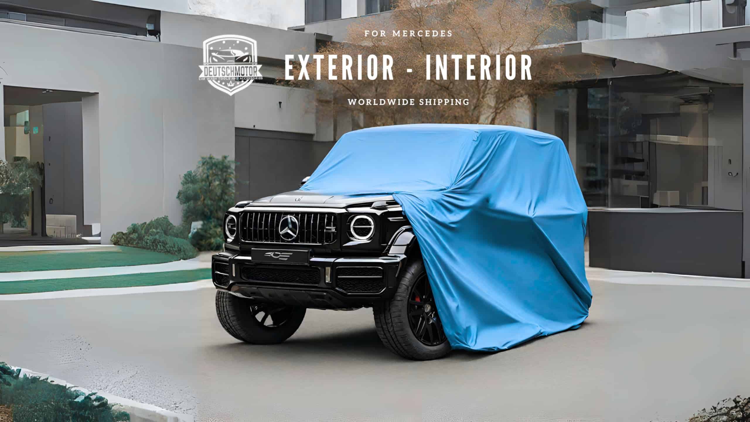 Funda para coche semicubierta impermeable para Mercedes - Imagen 4