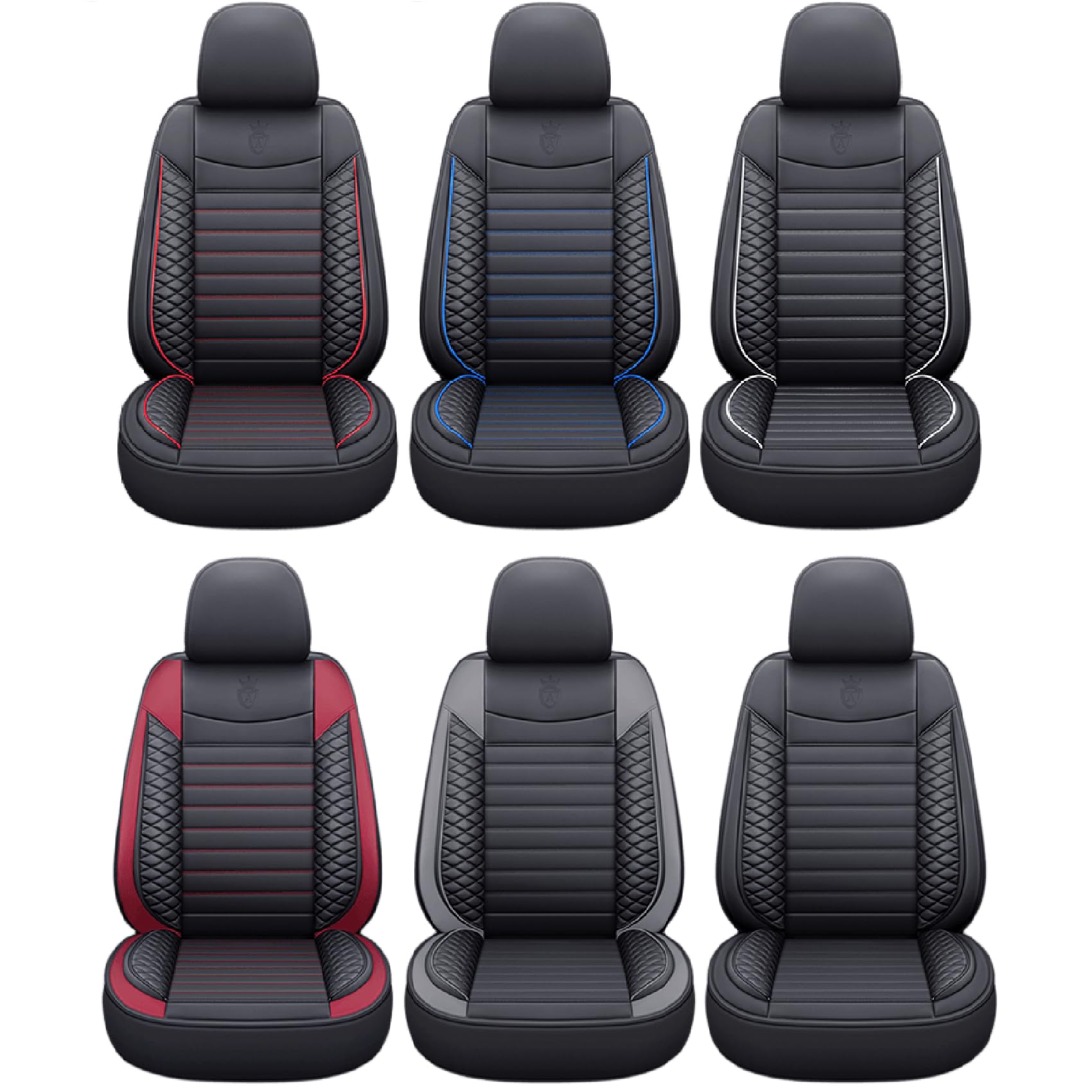 ANKIV Juego de Fundas de Asiento para Automóvil de Cuero - Imagen 7