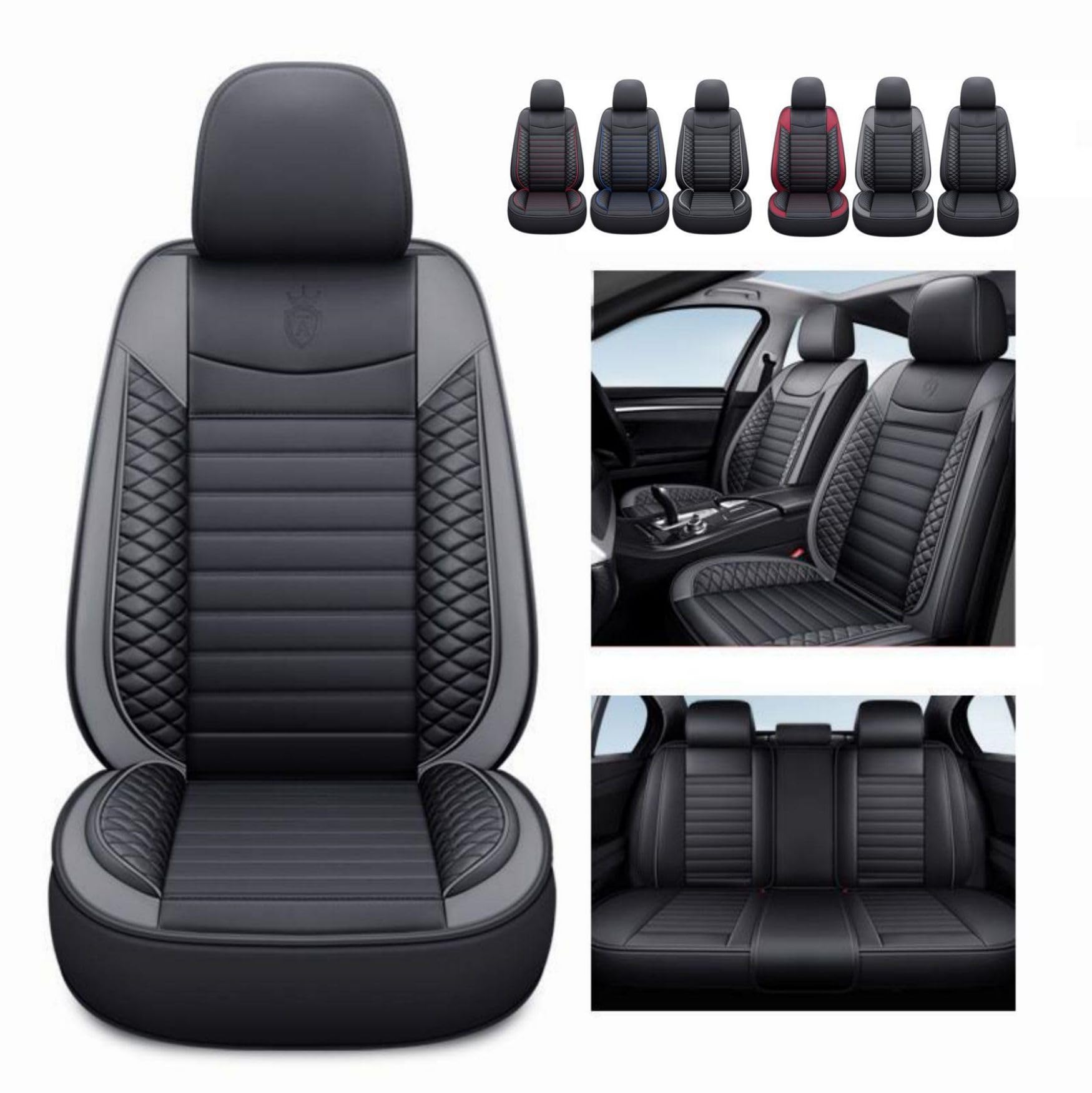 ANKIV Fundas para Asientos de Coche Universales de Cuero - Imagen 6