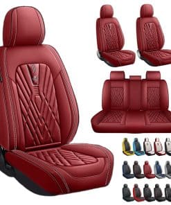 Fundas de asiento de cuero Nappa impermeable y transpirable