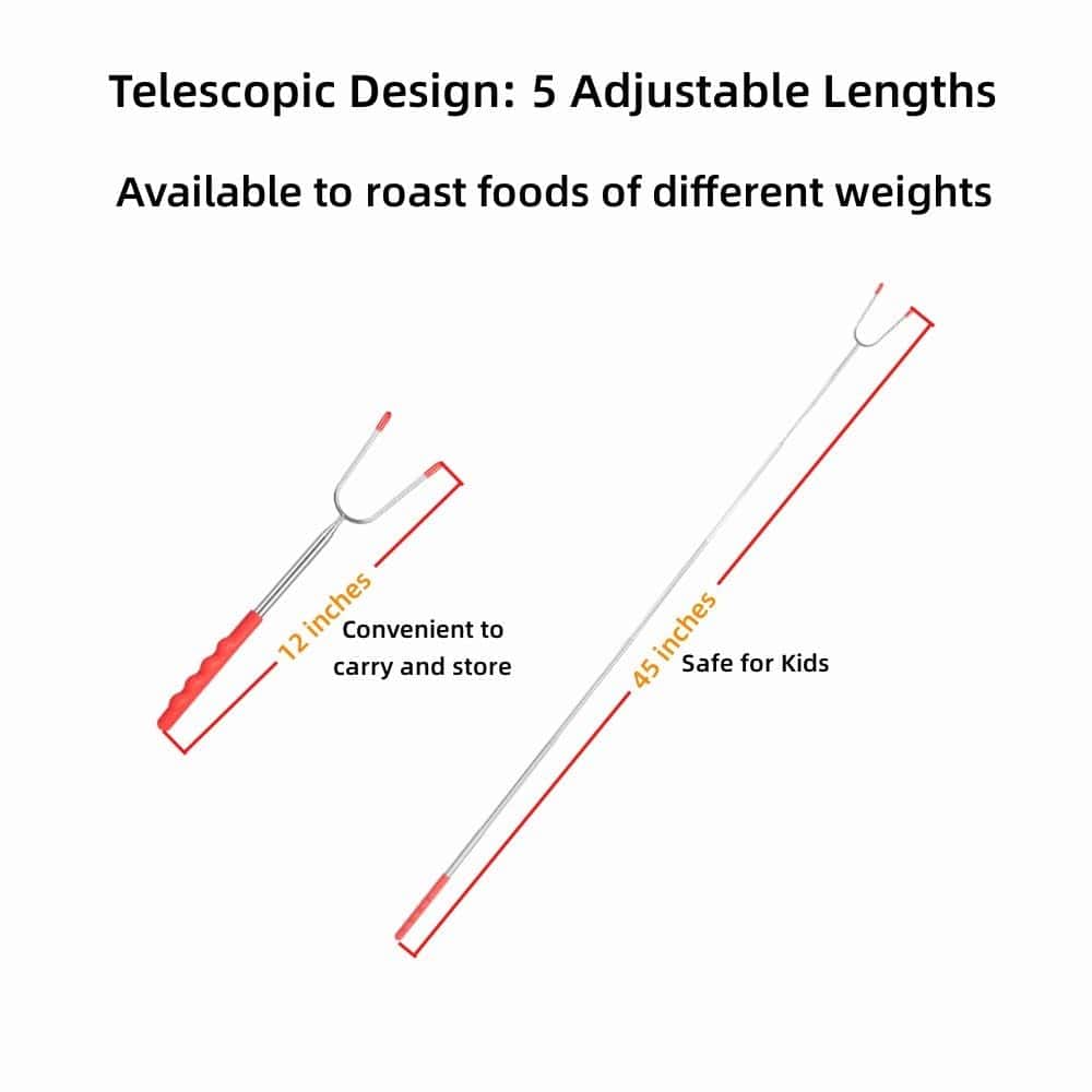 AIYEGO Marshmallow Roasting Sticks 12 Pack, Barbecue Forks - Imagen 3