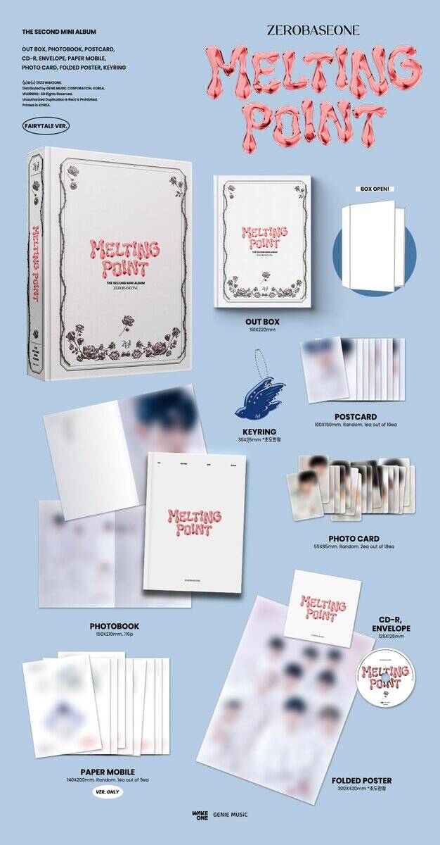 ZEROBASEONE Melting Point 2nd Mini Album CD+Folded Poster - Imagen 4