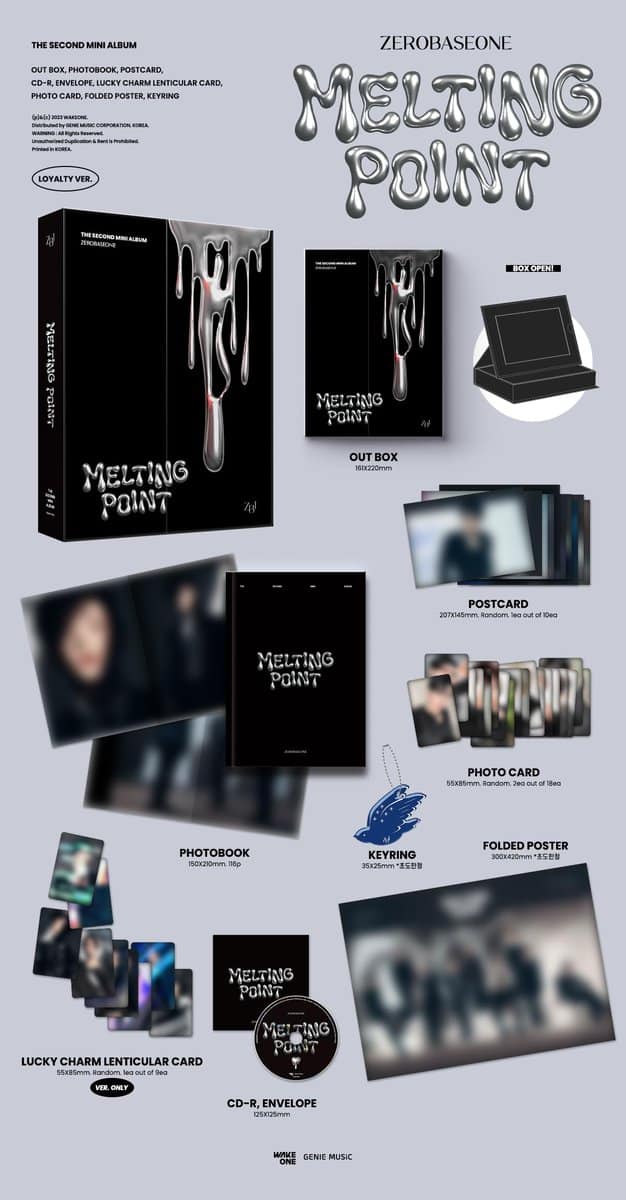 ZEROBASEONE Melting Point 2nd Mini Album CD+Folded Poster - Imagen 5