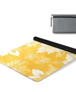 Tapete de Yoga Estampado Floreado Amarillo WELLDAY