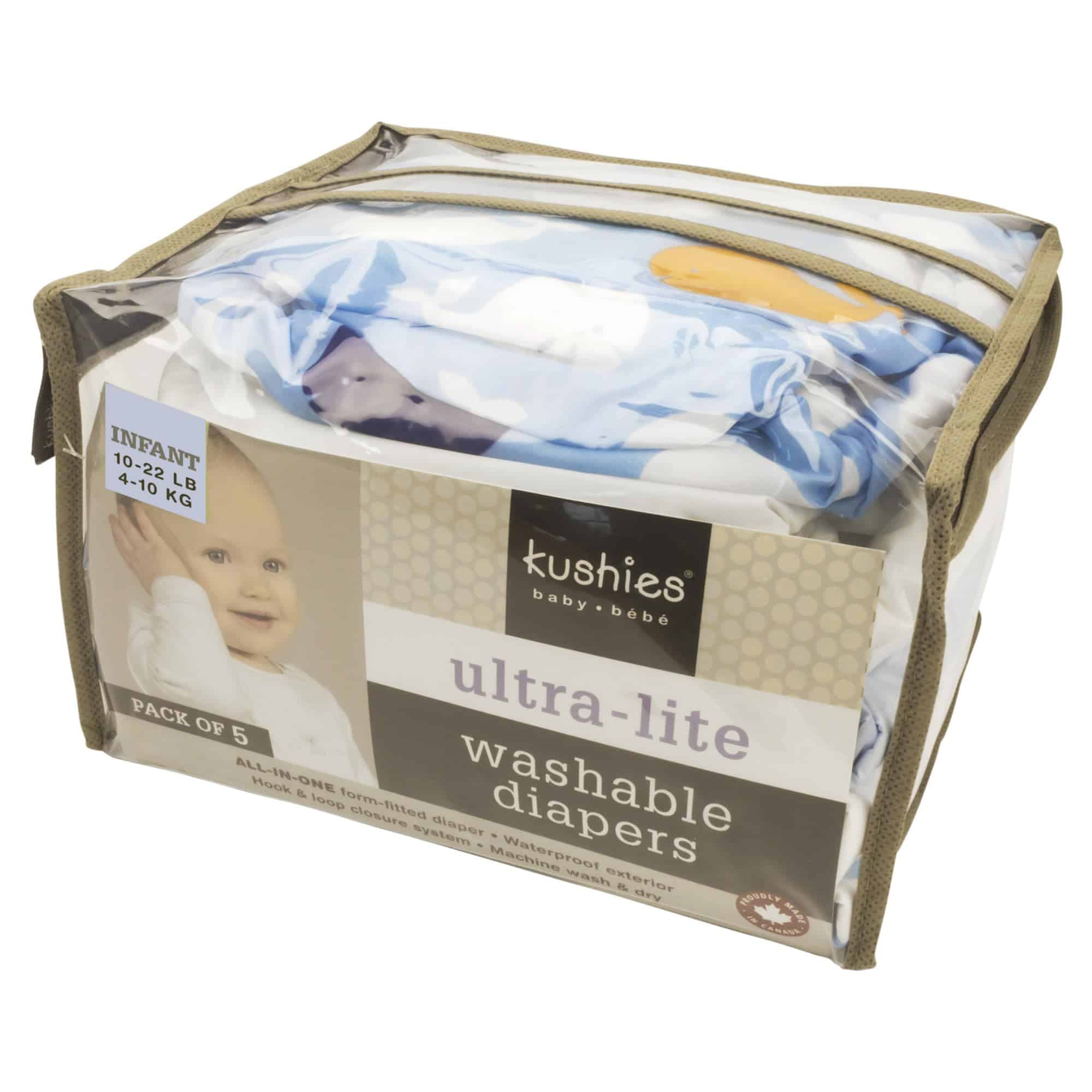Pañales de tela lavables todo en uno ajustables Kushies - Imagen 4
