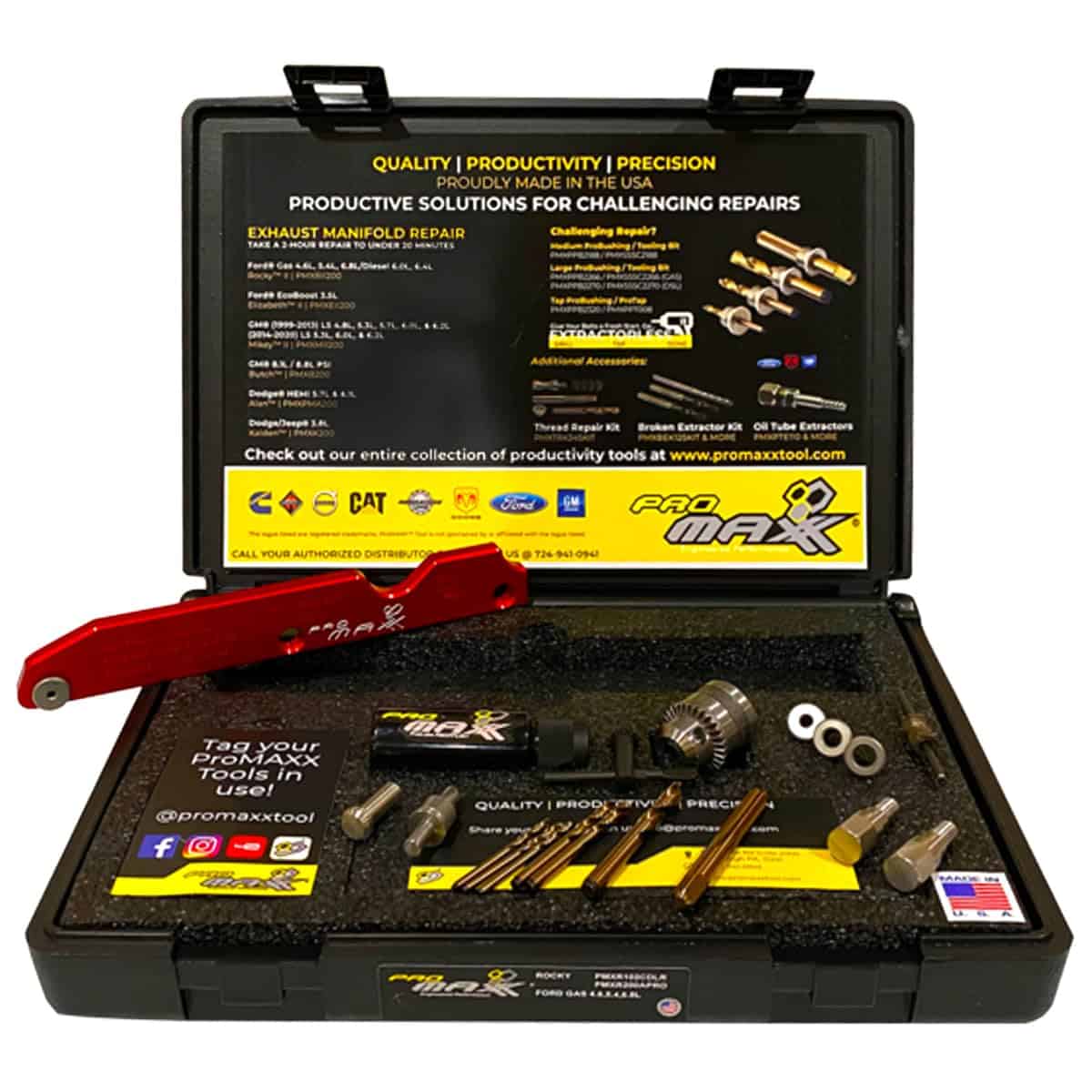 Kit de Reparación de Perno de Colector de Escape Roto