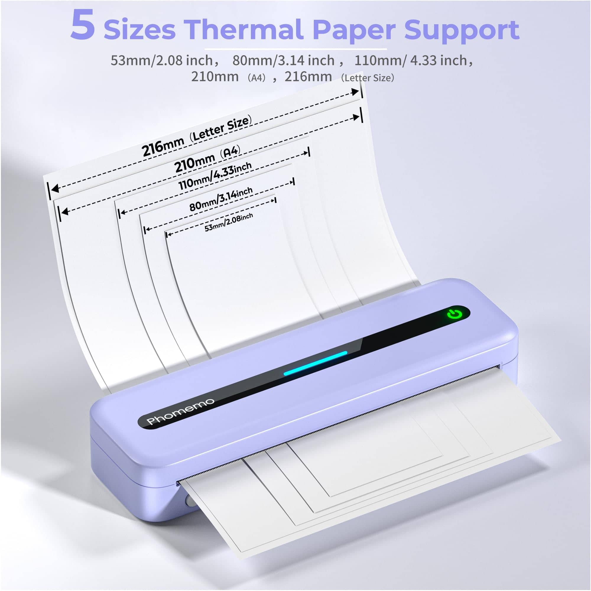 Impresoras portátiles Phomemo M832 inalámbricas para - Imagen 3