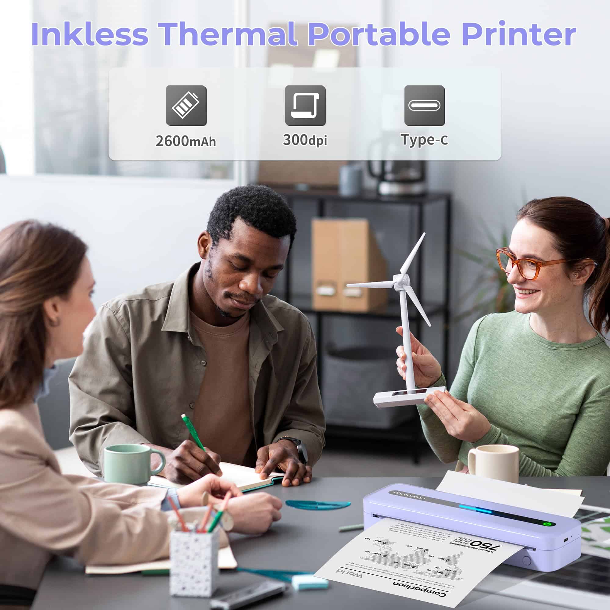 Impresoras portátiles Phomemo M832 inalámbricas para - Imagen 8