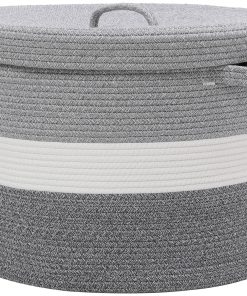 Canasta de Almacenamiento Extra Grande de 20" -Gris Dual