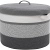 Cesta de Almacenamiento Extra Grande de 20" x -Blanco/Gris O