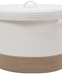 Cesta de Almacenamiento Extra Grande de 20" x -Blanco/Fondo