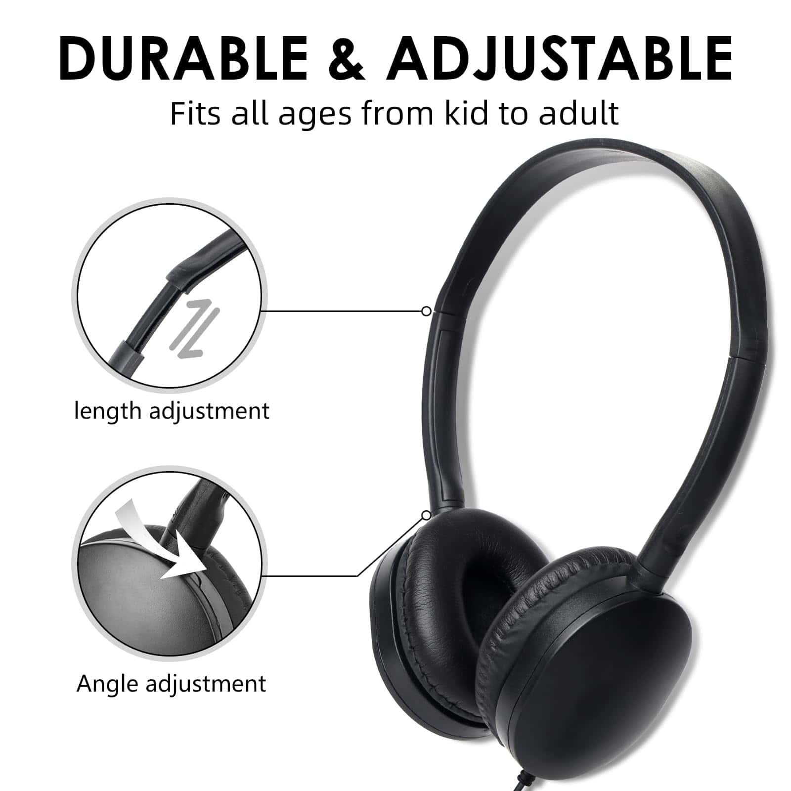Auriculares a granel para aula OSSZIT para estudiantes - Imagen 3