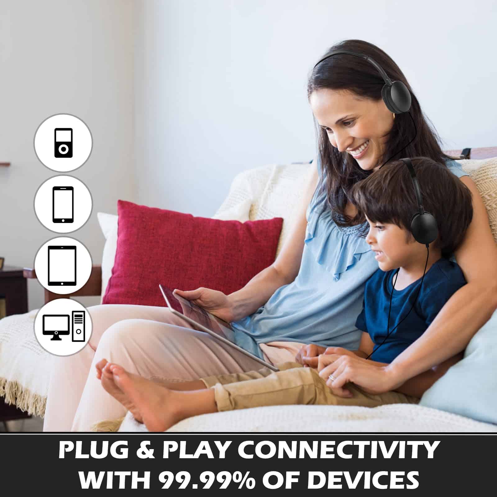 Auriculares a granel para aula OSSZIT para estudiantes - Imagen 7