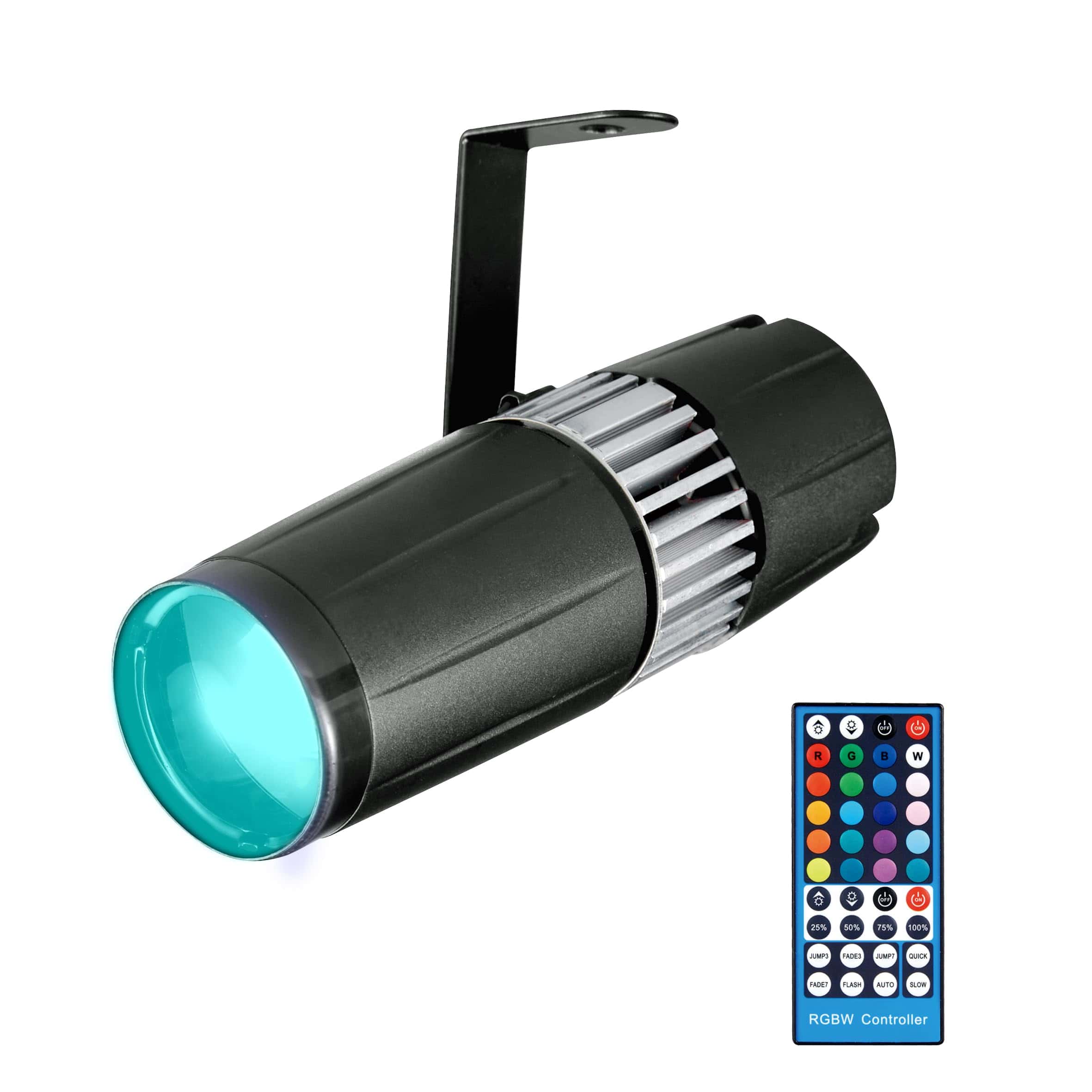Foco LED Pinspot SENLAN de 15W RGBW 4 en 1 con Control
